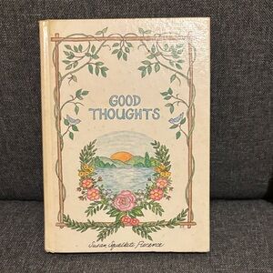 Gibson Good Thoughts Book - Cream with Floral Design